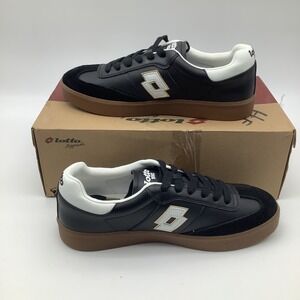 Lotto Leggenda Brasil Select 1992 Sneakers‎ Mens Size 10 Black White Gum NWT